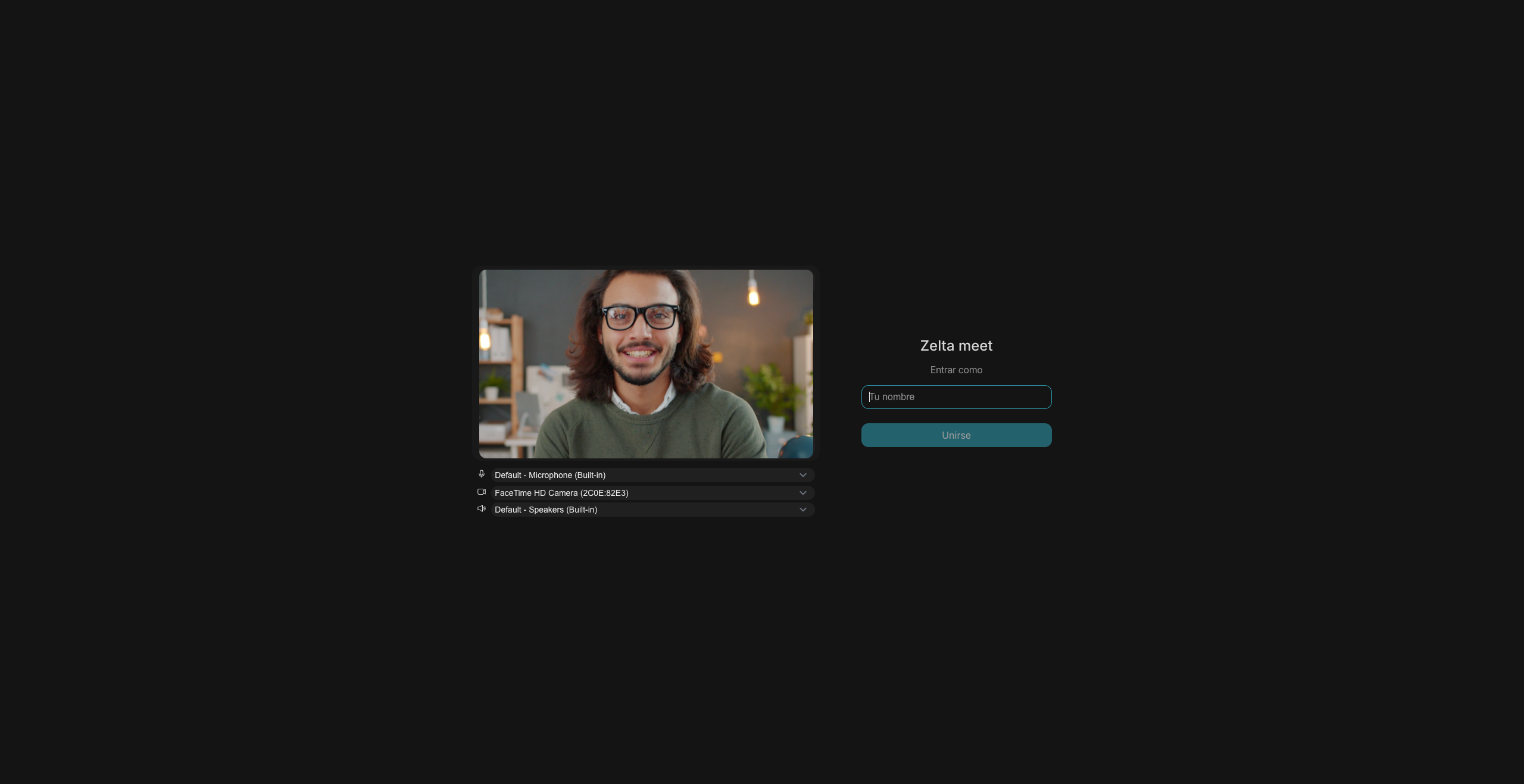 Configuración antes de entrar