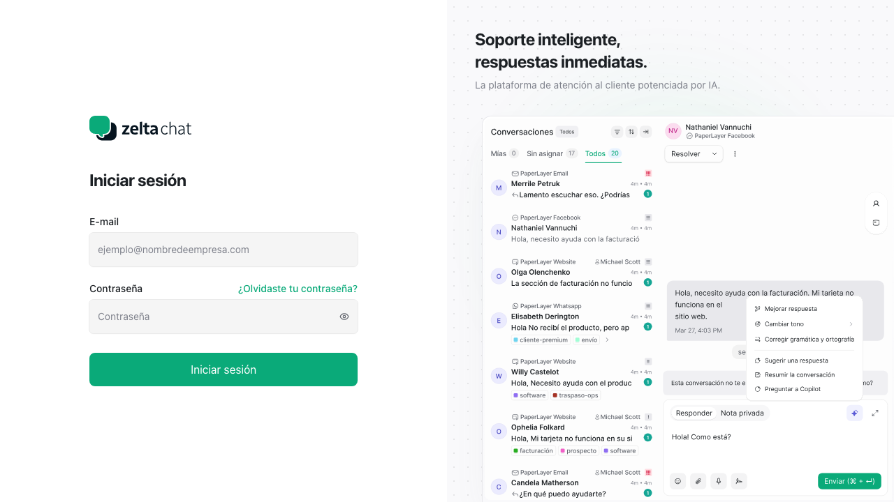 Login — Español